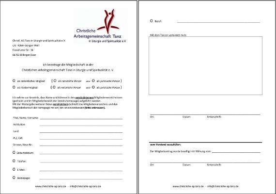 Mitgliedantrag
